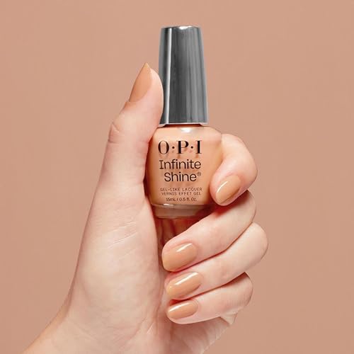 OPI Infinite Shine Long-Wear Soft Crème Finish Sheer Neutral Nail Polish, Up to 11 days of wear & Gel-Like Shine, Over-slay your Welcome, 0.5 fl oz