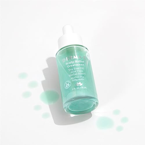Derma E Scalp Relief Serum - Dry Scalp Treatment with Tea Tree Oil