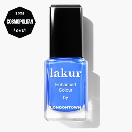 LONDONTOWN Lakur Non-Toxic Vegan Nail Polish - Blue Shades, 0.4 oz