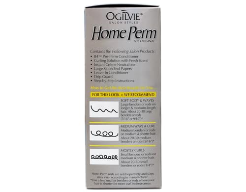 Ogilvie Home Perm for Color Treated Hair, Pack of 3