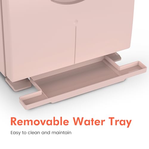 TASALON 8L Towel Warmer Hot Cabinet Box, Aluminum Inner Chamber, Removable Tray, Fast Heating for Beauty Spa Salon Massage - Pink
