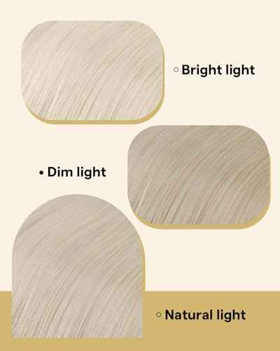 Ve Sunny Tape in Hair Extensions Real Human Hair Invisible Remy Human Hair Straight Tape Ins Double Sided White Blonde 24 inch 10Pcs 25G