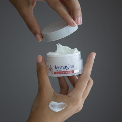 Dermaglos Ultra Volume Anti-Aging Night Cream with Hyaluronic Acid, Collagen and Niacinamide, Hydrating and Firming Face Moisturizer, Improves the Appearance of Wrinkles & Skin Volume, 1.76 Oz