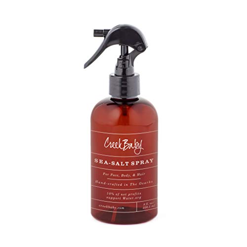 CreekBaby Organic Sea Salt Spray for Face, Body, and Hair, Toner for Acne, Rosacea and Hair Volumizer