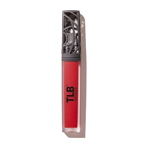 The Lip Bar Vegan Liquid Matte Lipstick, High Pigment Color & Long-Lasting with 8-12 Hours of Wear, Hot Mama - Fire Engine Red