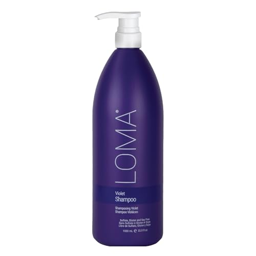 Loma Hair Care Violet Shampoo, Vanilla Bean/Blood Orange, 33.8 Fl Oz