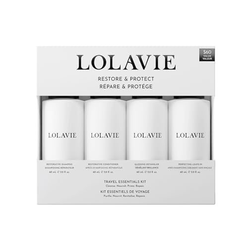 LolaVie Restore & Protect Travel Kit - Vegan Hair Care Essentials