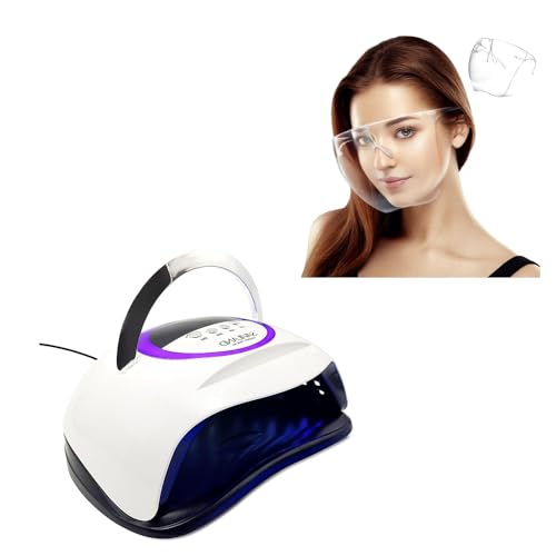 SAVILAND 300W U V LED Nail Lamp: Motion Sensor Nail Dryer Super Fast Curing U V Light SAVILAND Nail Face Mask for Nail Drill: Salon Clear Visibility & Comfortable Wear Full Face Mask Splash Resistant