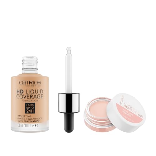 Catrice HD Liquid Foundation 42 + Eye Brightener Set