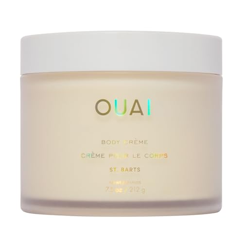 OUAI St. Barts Body Cream - Hydrating Whipped Moisturizer with Cupuaçu Butter & Coconut Oil (7.5 Oz)
