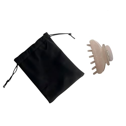 Apricot Acetate Claw Clips 3-Inch for Fine & Thick Hair