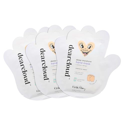 dearcloud x Keith Haring Hydrating Hand Mask Gloves 3-Pack - Iris Rose