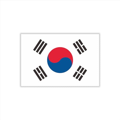 30 Sheets South Korea Flag Temporary Tattoos Fans Face Tattoo Stickers for Adults Kids Group Activity Props