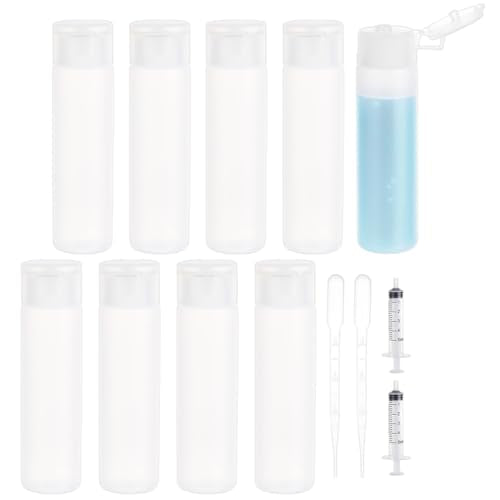 BENECREAT 10 Pack 18ml Refillable Travel Makeup & Cosmetic Squeeze Bottles