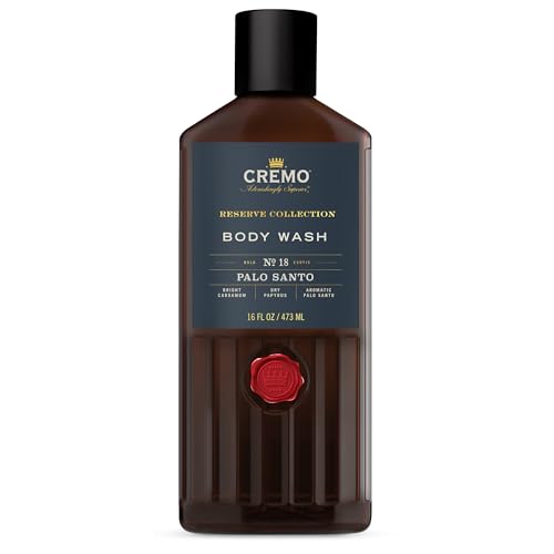 Cremo Barber Grade Cooling Shave Cream, Astonishingly Superior Ultra-Slick Shaving Cream Fights Nick & Rich-Lathering Palo Santo Body Wash for Men, Notes of Bright Cardamom, Dry Papyrus