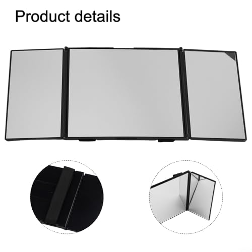 FABULETTA 3-Way Folding Mirror 360° View Haircut Shaving Makeup