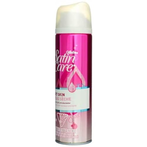 Gillette Satin Care Dry Skin Shave Gel for Women - 7 Oz Pack of 4