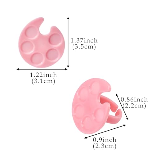 7 Pack Mini Nail Art Palettes | Durable Plastic Mixing Plates