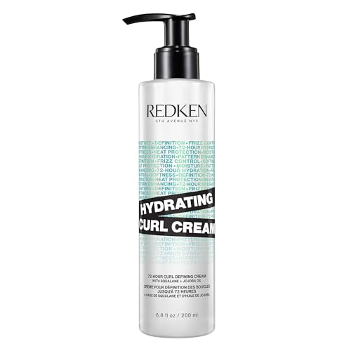 Redken Hydrating Curl Cream - 72 Hour Curl Definition, Heat Protection up to 450¡ÆF, Hydrates & Reduces Frizz, With Squalane & Jojoba Oil