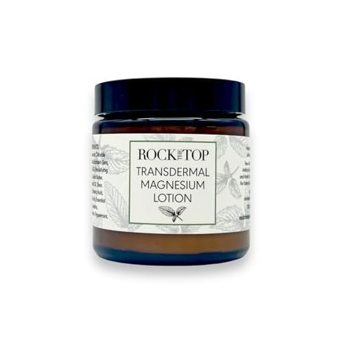 Transdermal Magnesium Lotion/Magnesium Cream - Premium Magnesium Lotion for Sleep & Skin Care made with Magnesium Chloride Ancient Minerals Magnesium Flakes - Hydrating Oils & Butters.