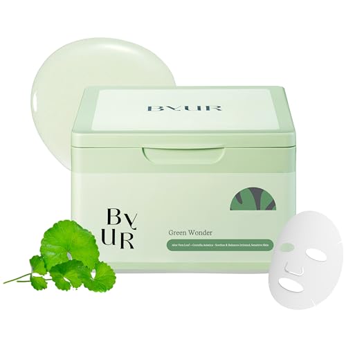 ByUR Green Wonder Daily Aqua Serum Mask 30-Count Face Sheets
