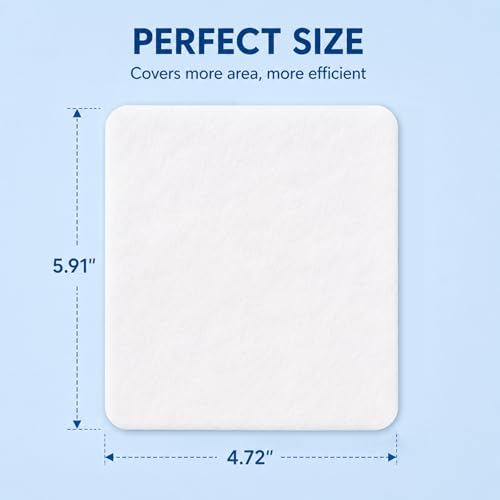 Cottonessence Large Square Cotton Pads 360 Count Pack - Hypoallergenic, Soft, Lint-Free for Makeup & Skincare