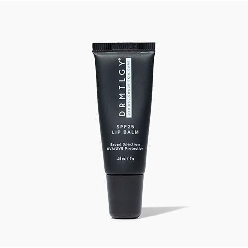 DRMTLGY SPF 25 Lip Balm ? Hydrating & Nourishing Lip Protection with Avocado, Shea Butter & Cocoa Butter ? Broad Spectrum UVA UVB Shield ? Non-Sticky, Smooth Finish ? .25 oz