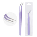Eyelash Extension Tweezers - Purple Hand-Calibrated Lash Applicator Tool