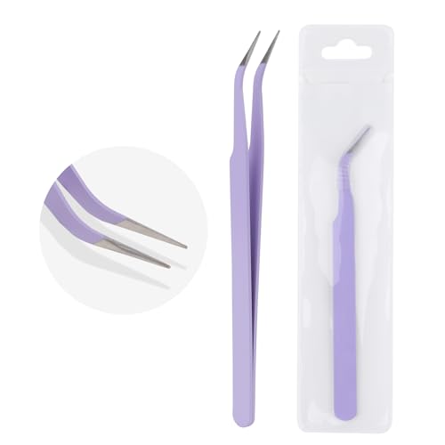 Eyelash Extension Tweezers - Purple Hand-Calibrated Lash Applicator Tool
