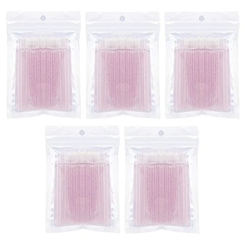 500 Pcs Micro Applicator Brushes for Eyelash Extensions & Makeup