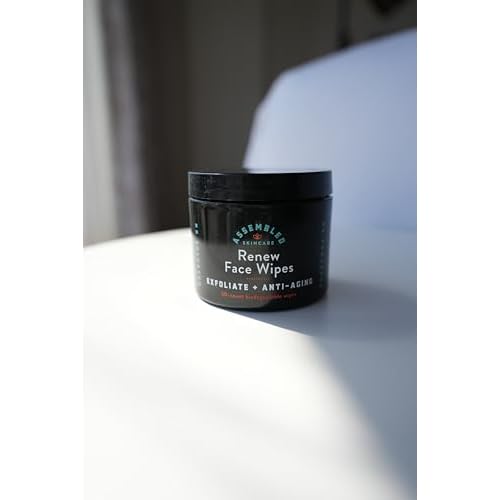 Renew Face Wipes, 50-Count (Pack of 1). Exfoliating, anti-aging, and pre-shave face wipes.