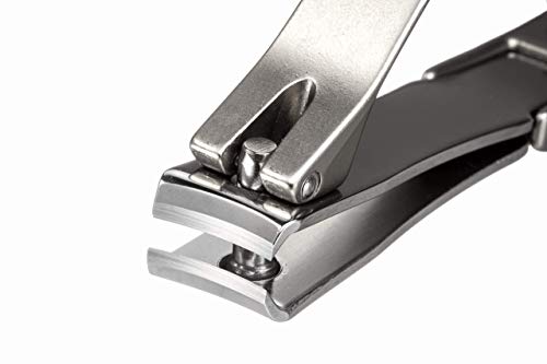 Stainless Steel Nail Clipper with File - Ergonomic Manicure Tool
