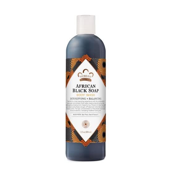 Nubian Heritage Body Wash, African Black Soap, 13 Fluid Ounce