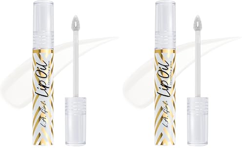 L.A. Girl Lip Oil Nourishing Gloss Clearly Cucumber - Pack of 2