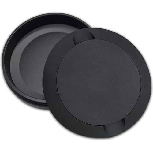 Matte Black Metal Zyn Pouch Container ? Dual Compartment Storage Tin with Secure Lid