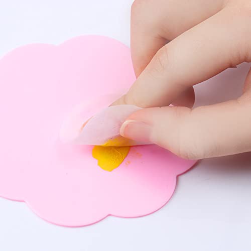 8Pcs Silicone Makeup Mixing Palette Pads - Nail Art & Paint