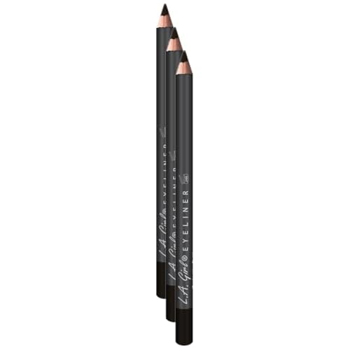 L.A. Girl Eyeliner Pencil, Brown Black (Pack of 3)