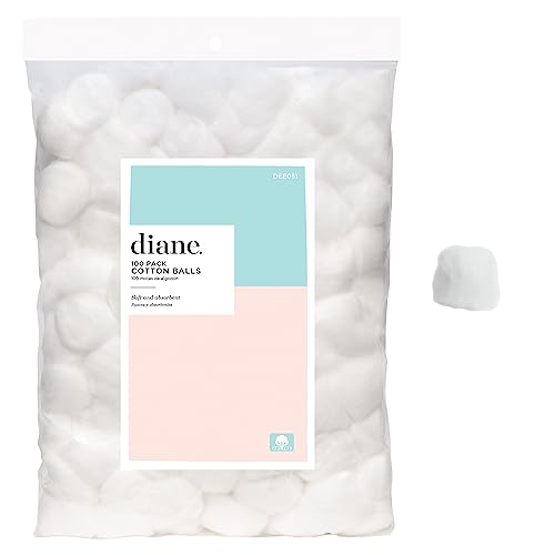 100 Count Pure Cotton Balls for Face Makeup Nail First Aid - Hypoallergenic, Cruelty-Free