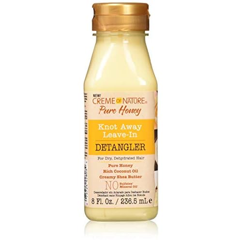 Creme Of Nature Pure Honey Detangler 8 Ounce Leave-In (236ml) (3 Pack)