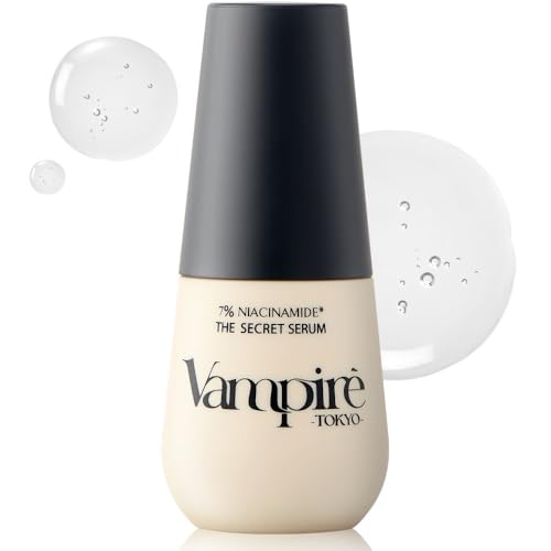 Vampire The Secret Serum, Vampire TOKYO Niacinamide Serum, Hali, Gloss, Moisturizing Care, Supports Dry Skin, Transparency, CICA Retinol Formulated, Made in Japan, Japanese Cosmetics