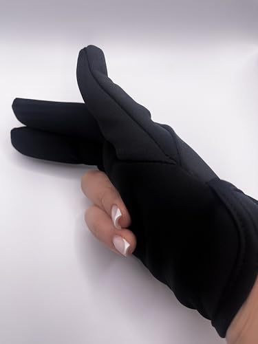 Stilnati Heat Resistant Gloves for Hair Styling | 3-Finger Professional