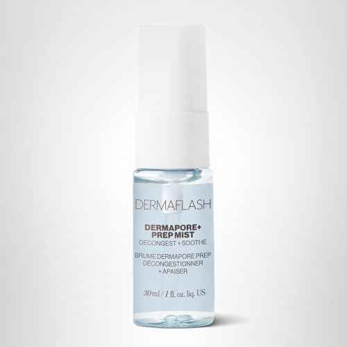 DERMAFLASH DERMAPORE+ Prep Face Mist, Mineral Facial Cleanser & Pore Minimizer for Face, 30ml