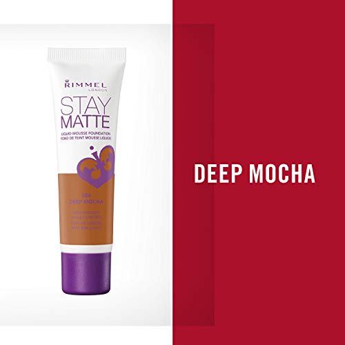 Rimmel, Stay Matte Foundation, Deep Mocha 2 Count (Pack of 1)