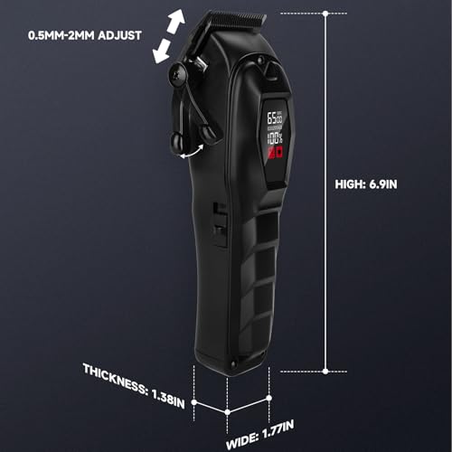 Hair Clippers for Men Professional Hair Trimmer Cordless Rechargeable Powerful Beard Trimmer Hair Cutting Grooming Tool