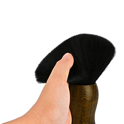 Barber Neck Duster Brush, Yebeauty Large Soft Barber Hair brush for Hair Cutting, Hair Sweep Brushes with Natural Fiber Wooden Handle Cutting Kits