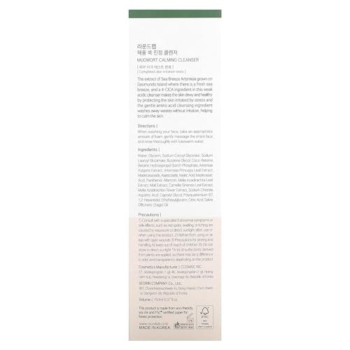 ROUND LAB Mugwort Calming Cleanser 5.07oz