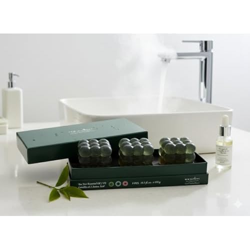 Tea Tree Bar Soap - Refresh & Balance Your Skin Naturally! Vegan Blemish-Prone Skin Soap with Vit E & Botanicals, Gentle Cleansing, 19.5 Oz (3 Bars), Cruelty-Free
