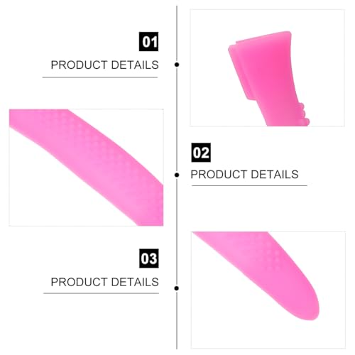 Mipcase Anti-Slip Handle Covers for Nail Cuticle Scissors 5 Pairs Silicone Sleeves for Manicure Pedicure Tools Nail Art Accessories