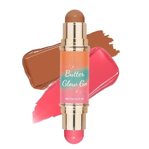 Dual-Ended Blush & Bronzer Stick – Creamy 2-in-1 Cheek Tint