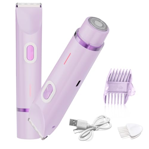 2-in-1 Electric Bikini Trimmer for Women - Waterproof & Rechargeable